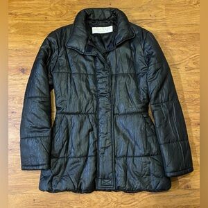 Vintage 90’s NINA RICCI Women’s Puffer Jacket Made In France Insulated Black